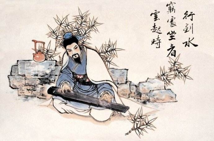 晚年王维最精彩唐诗作品，10个字写出淡泊宁静的禅理韵味