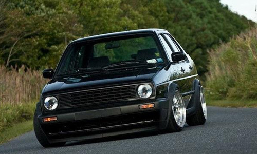 捷达改装,还是只有复古最是酷炫,mk2轮毂加改色,内饰在收拾下就很不错