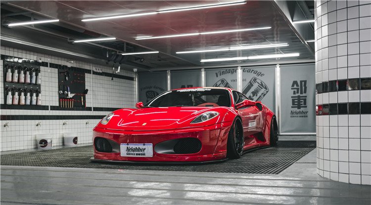 玩过10余台车后购入法拉利,最终打造出全国首台lb宽体f430!