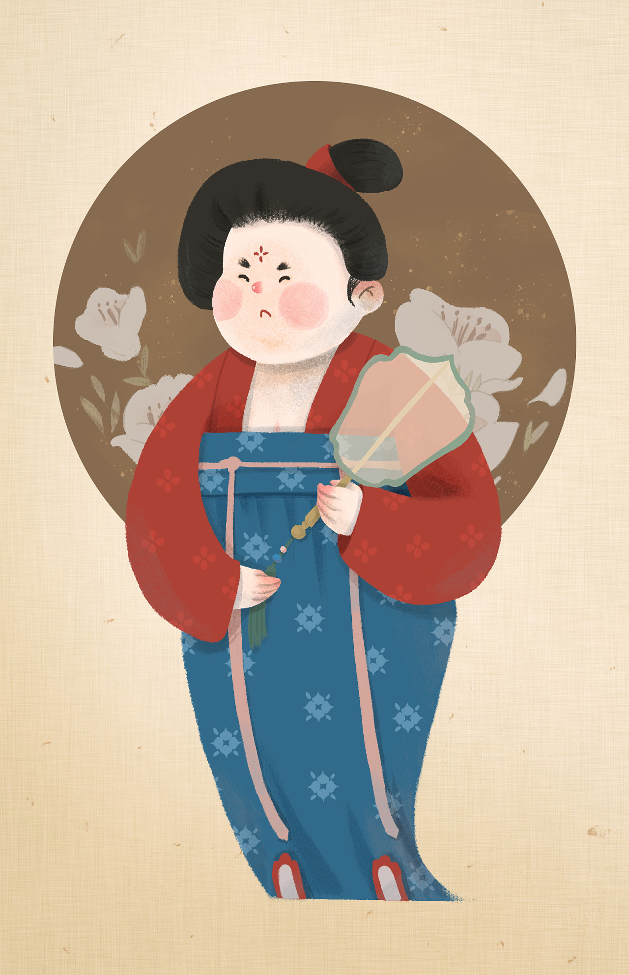 唐朝胖仕女卡通图片_胖胖的唐朝女图 - 成语词句网