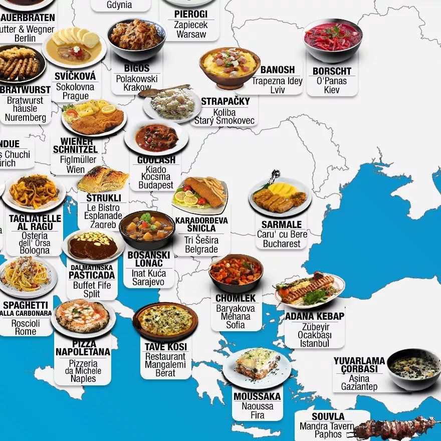 一份世界美食地图,中国人看后却沉默了!