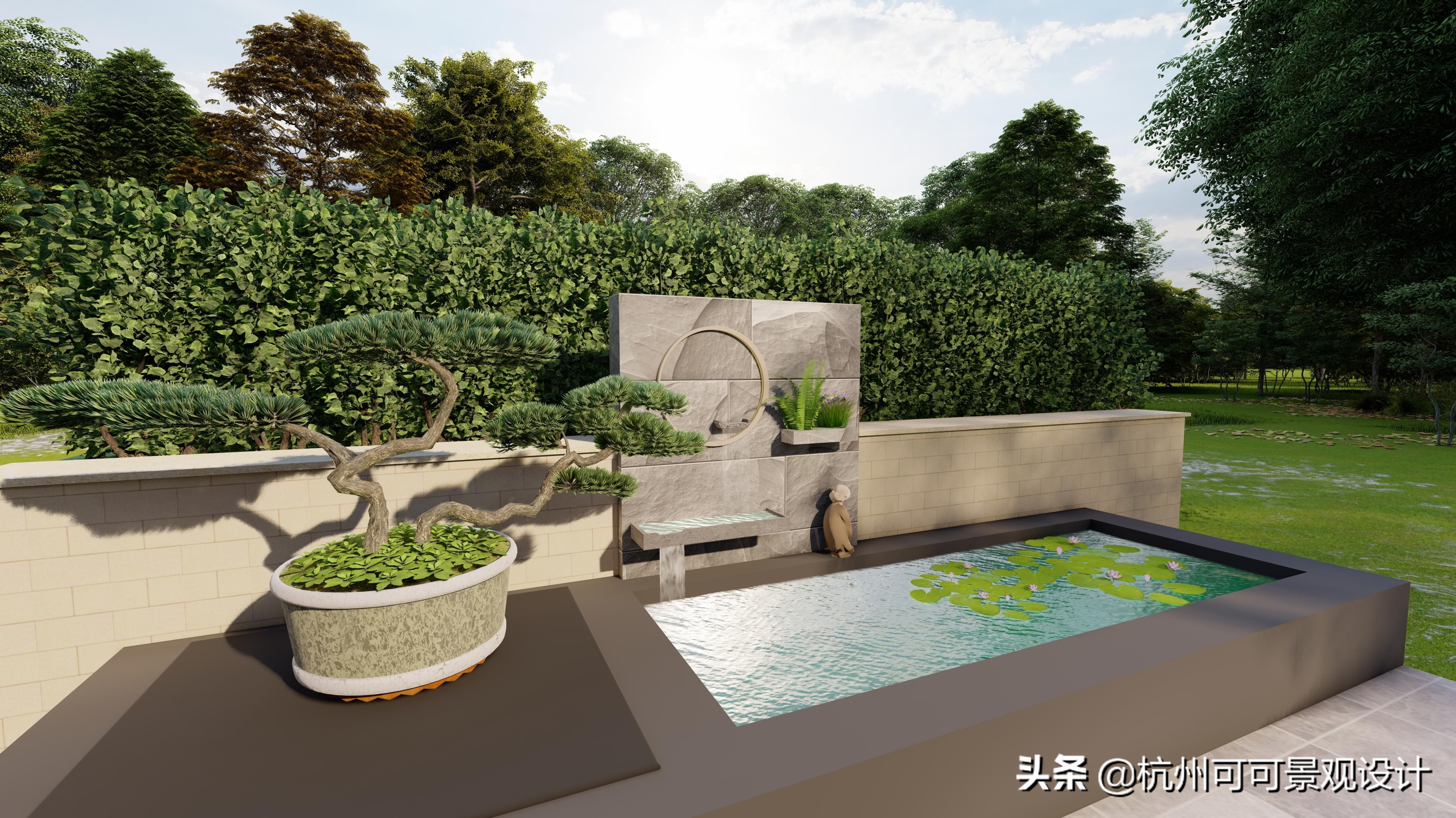 別墅庭院設計:花園中一定要了解的水景設計手法,心動不只一萬次 - 頭條匯