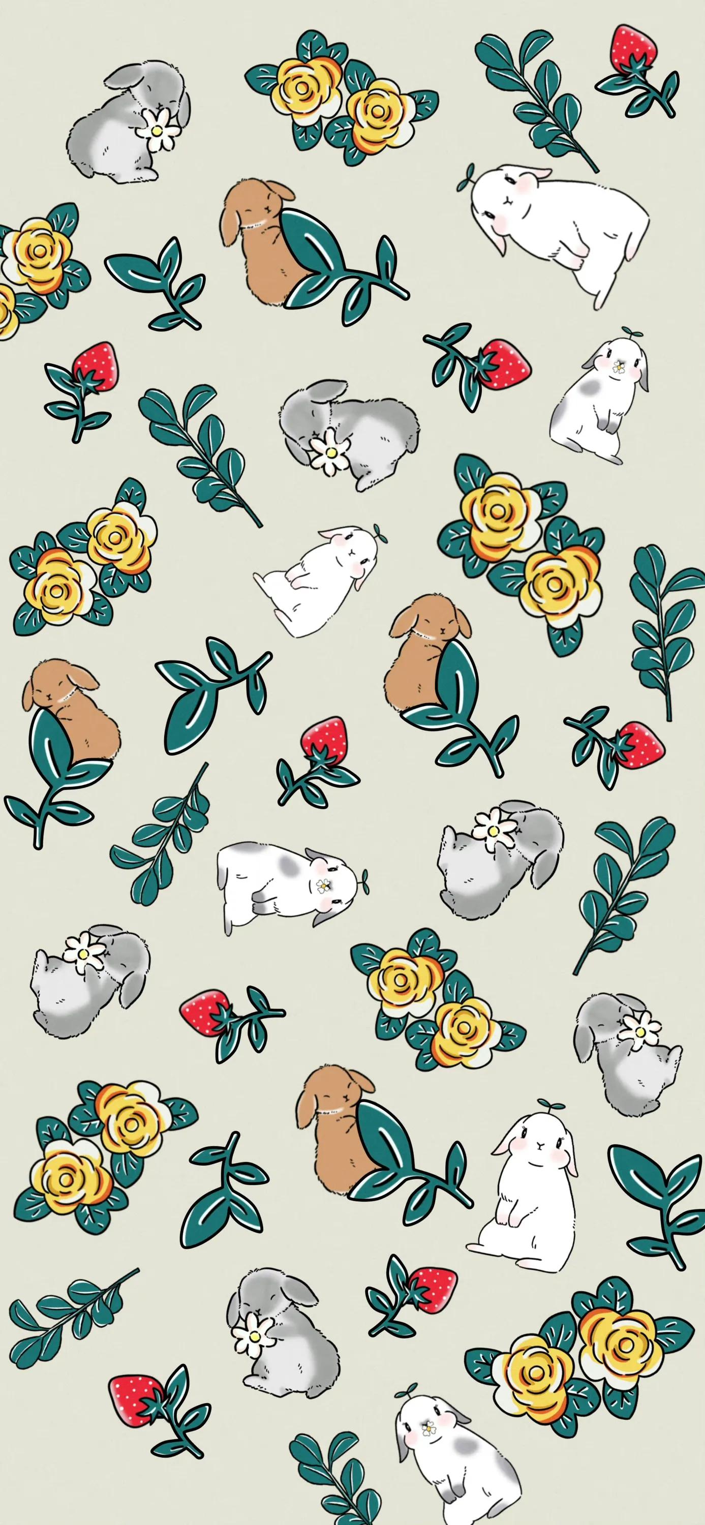 iPhone“可爱系列”手机壁纸- 头条汇, image size:1387x3000