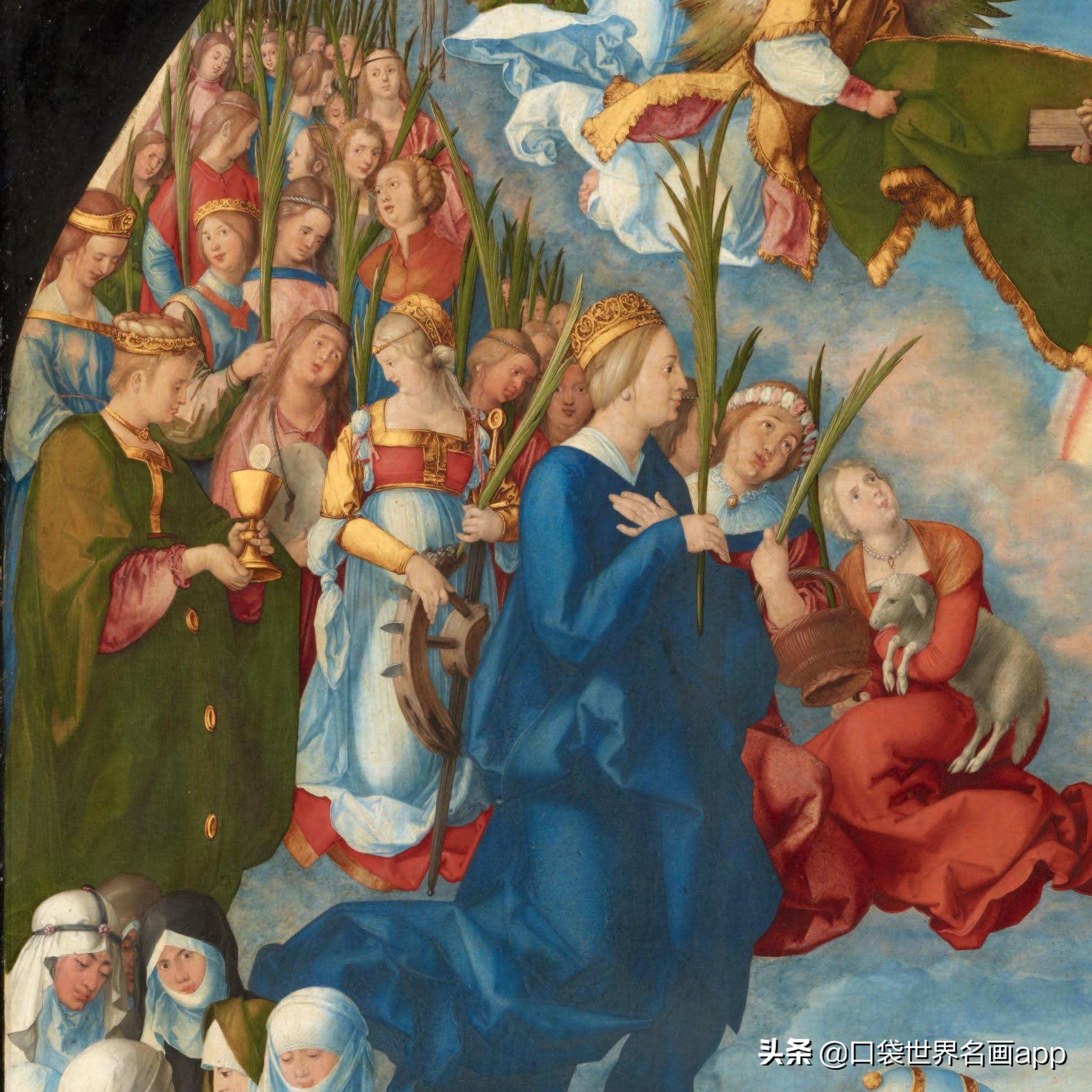 世界名畫欣賞：丟勒的祭壇畫《三位一體的崇拜》 - 頭條匯