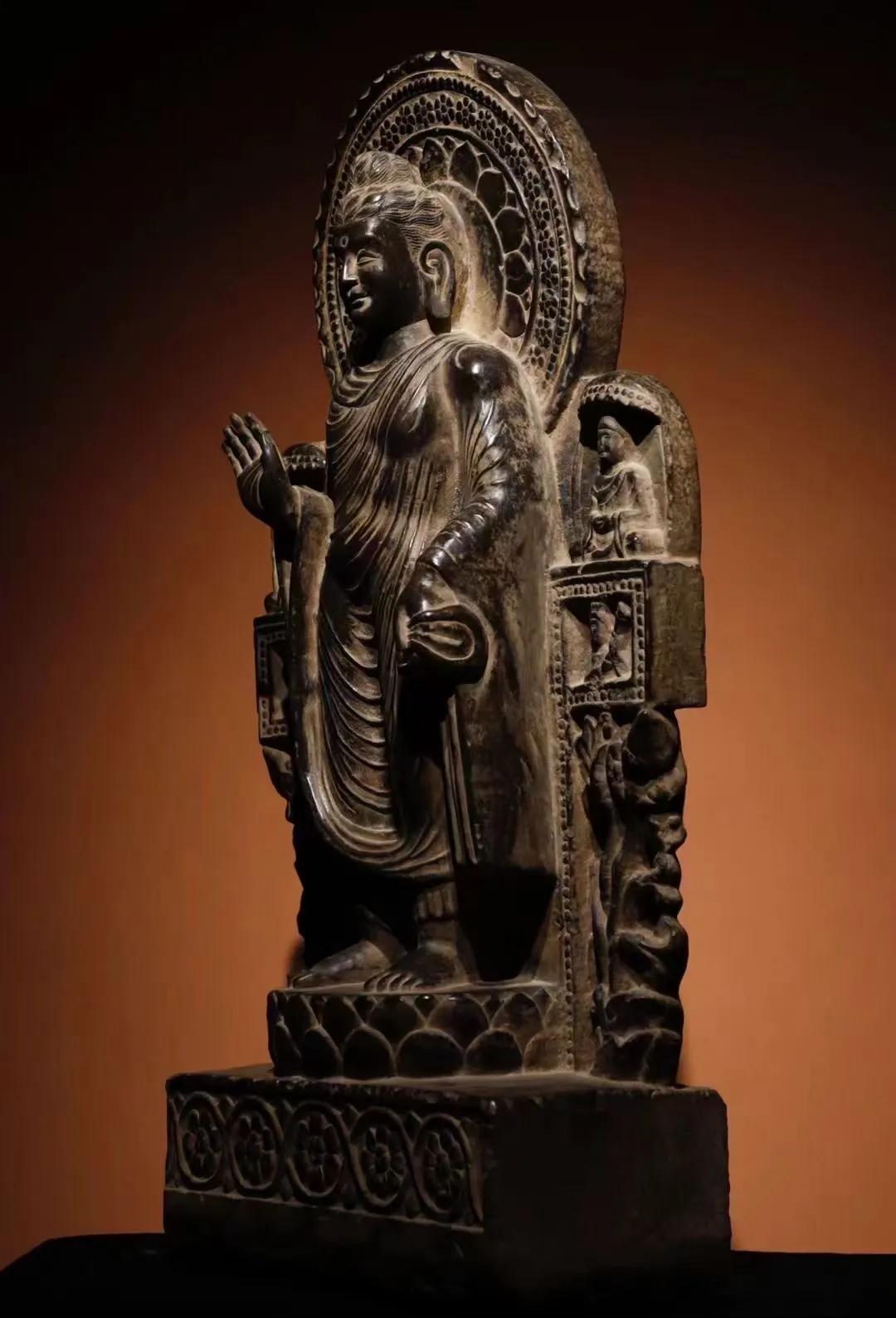 Bluestone Gandhara Art Buddha Statue - iMedia