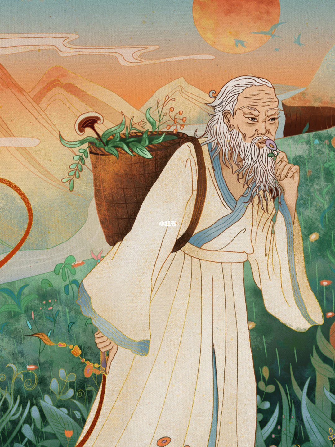 中国神话故事系列《神农尝百草》|Illustration|kids illustration|左佐森 - Original作品 - 站酷 (ZCOOL)
