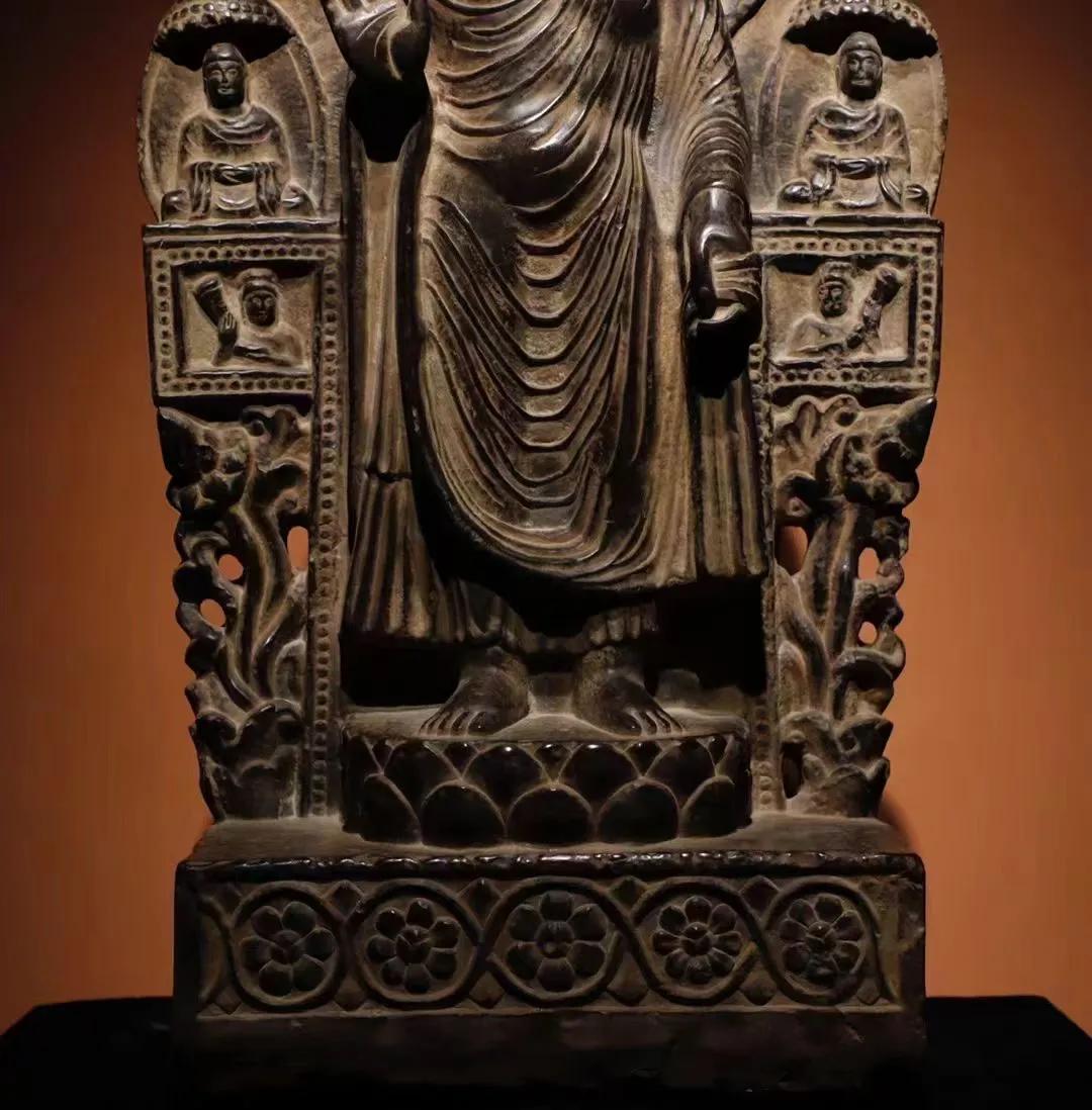 Bluestone Gandhara Art Buddha Statue - iMedia