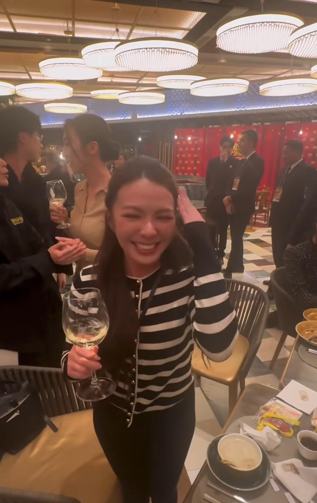 TVB actress drank so much that she lost her temper at the celebration