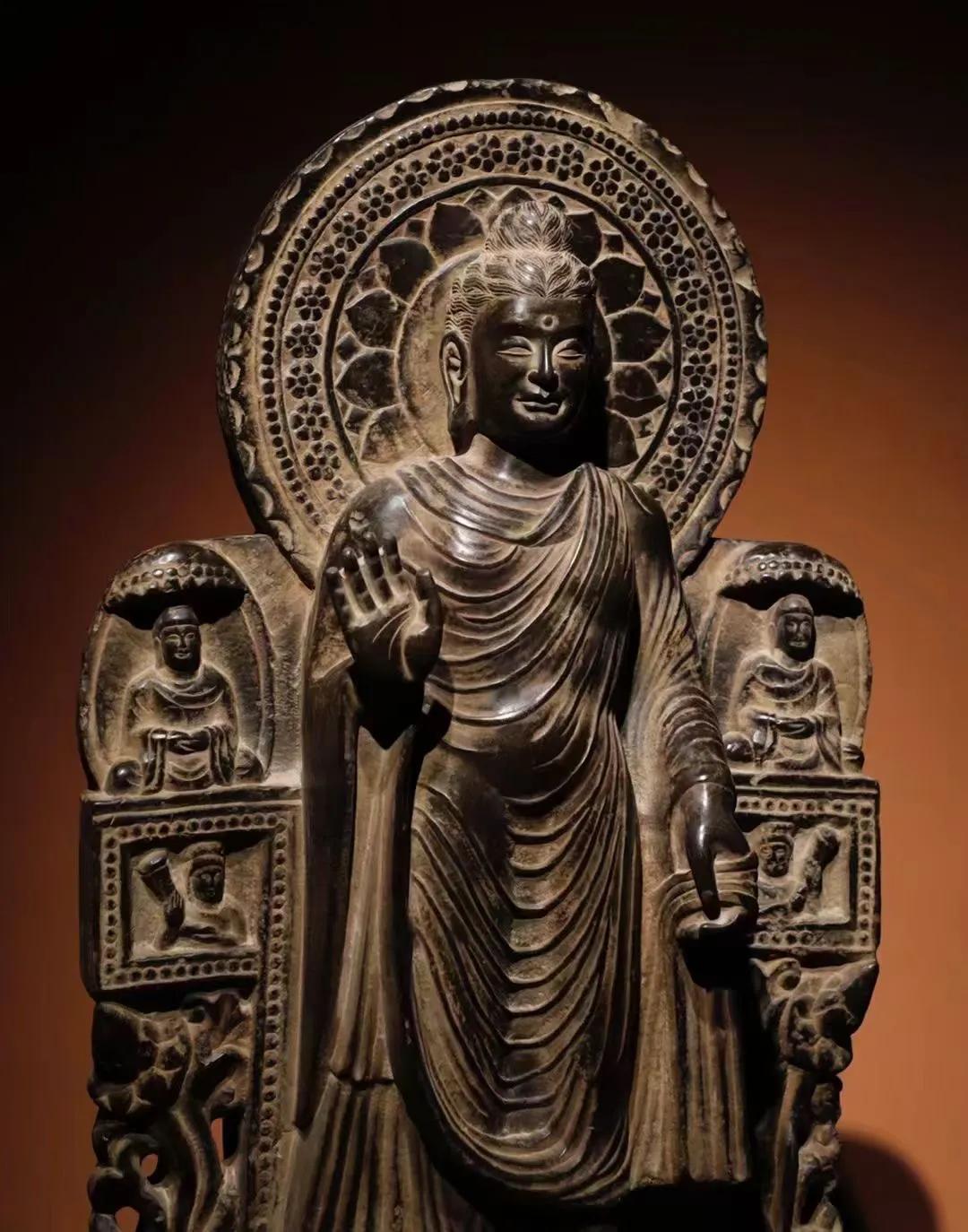 Bluestone Gandhara Art Buddha Statue - iMedia