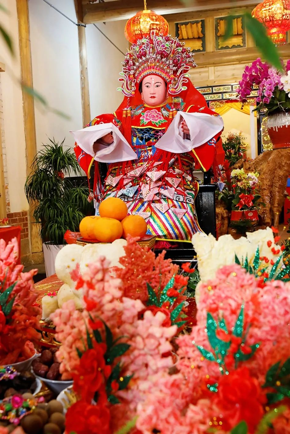 Putian Lantern Festival: (12) Stacking sugarcane towers to worship Mazu ...
