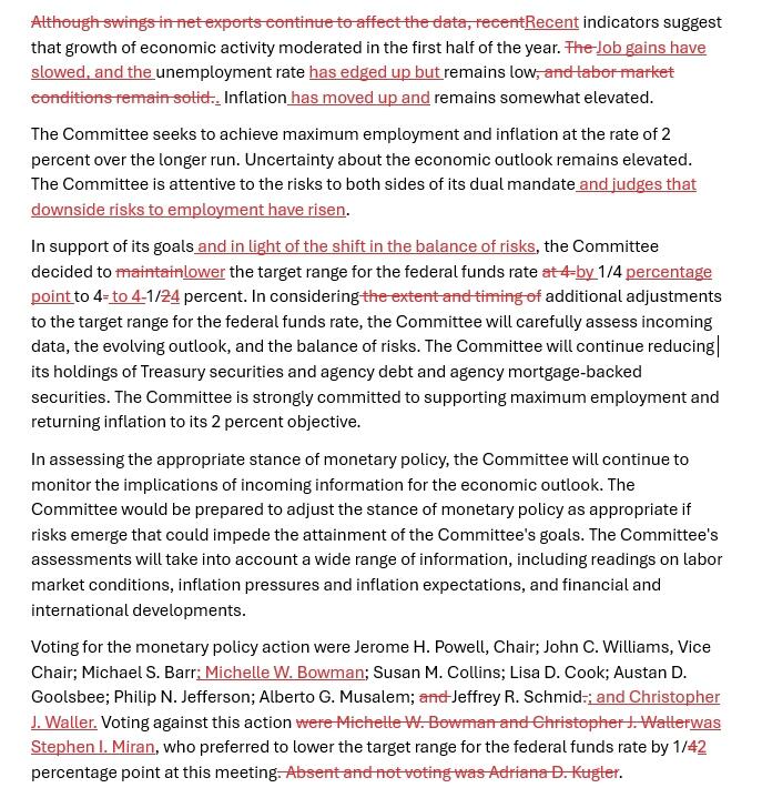 The Federal Reserve cut interest rates by 25 basis points as planned ...